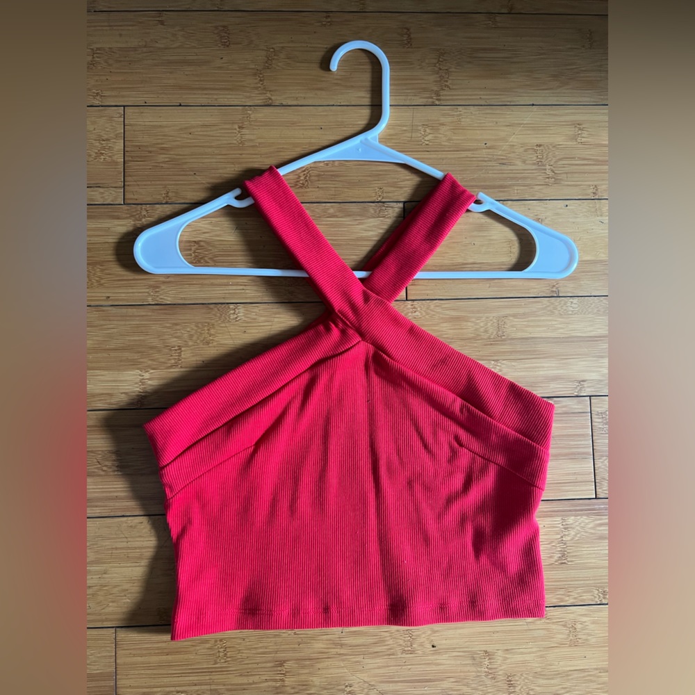 Red tank top